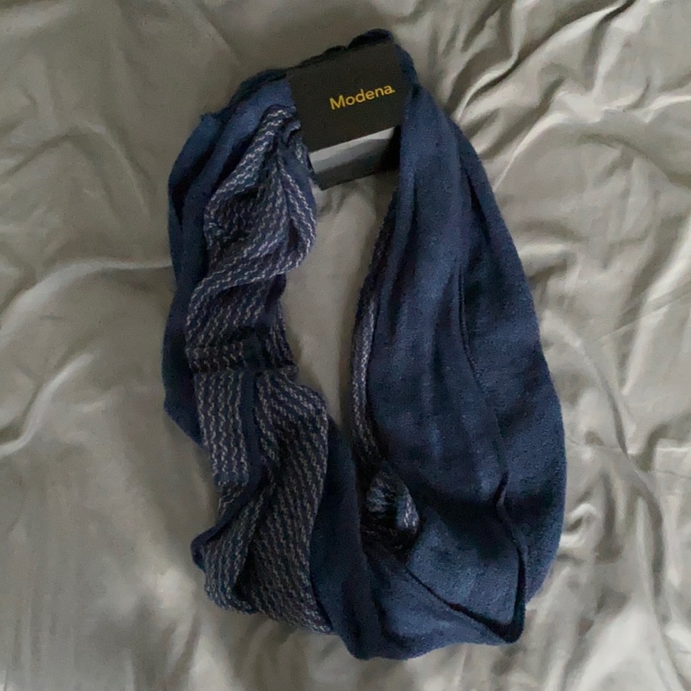 Blue Infinity Scarf